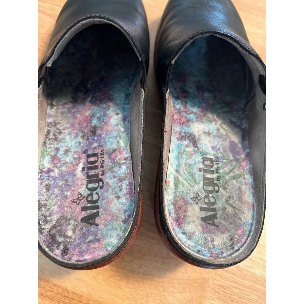Alegria sereniti black mules clogs slip-on size 41 10 - Picture 4 of 7